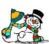 gif muneco de nieve